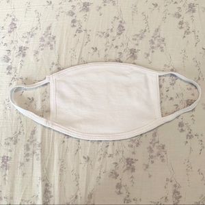 New White Reusable Cotton Face Mask